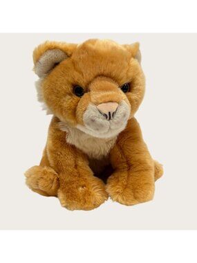 Vintage 2000 Animal Alley Toys R Us Lion Cub Plush Toy 10" Soft Stuffed Animal